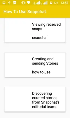 How To Use Snapchat android App screenshot 2