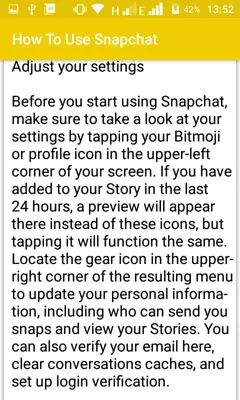 How To Use Snapchat android App screenshot 4