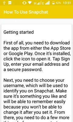 How To Use Snapchat android App screenshot 5